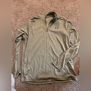 Under Armour Sage Green Quarter-Zip Top